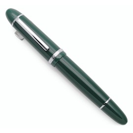 JINHAO X159 Fountain Pen (EF Nib 0.38mm, Dark Green with Silvery Clip)