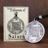 Pentacle of Saturn Success Amulet Key of Solomon Talisman Necklace