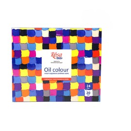 Rosa Studio Kit (Set) Oil Paints with 24 Tubes 20ml Pastel Paints, Professional, Quadro, FAI by Te, Arte, Painting