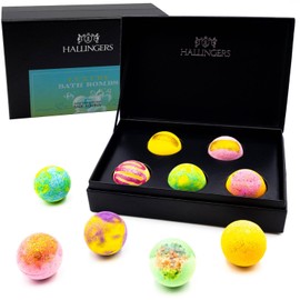 Hallingers Luxury Bath Bombs – Green – Pack of 5 Bath Bombs Gift Set with Five Bathbombs (Set) – Fill Advent Calendar Novelties & Advent Calendar | Congratulations New Home
