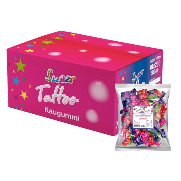 Tise Capico Super Tattoo Chewing Gum 440G (200 pieces), 1