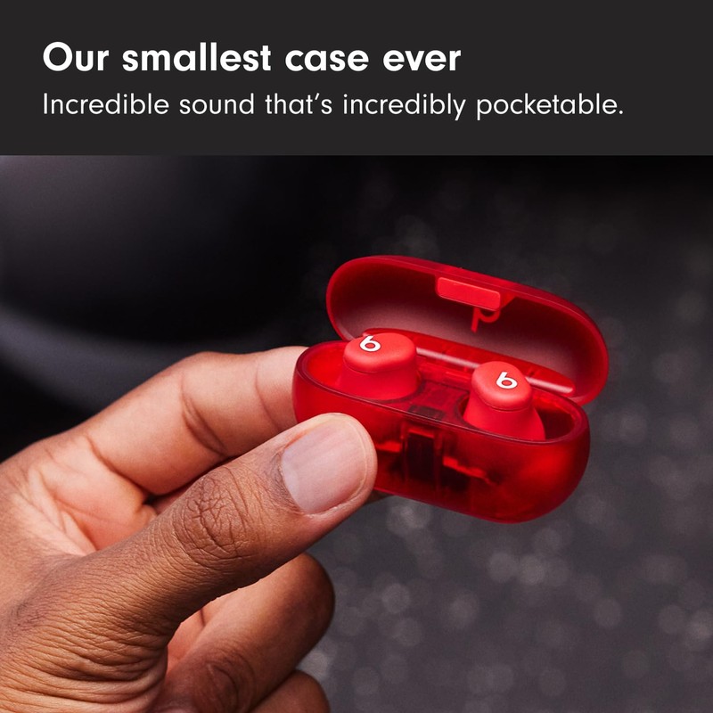 Beats Solo Buds (Wireless Earbuds) - Transparent Red