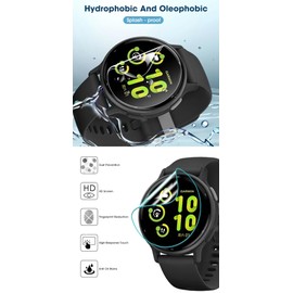 Snailcanfly 5pcs Hydrogel Film Screen Protector for Garmin Forerunner 955, Solar 1.3" Smart Watch Flexible HD Transparent TPU Protective Film Ultra-thin Self-Healing Anti scratch Explosion-proof