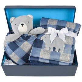 Gerber Unisex Baby 2-Piece Blanket Gift Set Bear One Size
