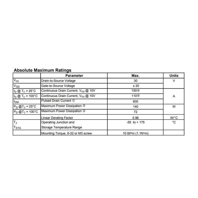Bridgold 10pcs IRL7833PBF IRL7833 N-Channel Power MOSFET Transistor,30 V 150A,3-Pin