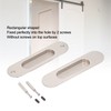 Sliding Door Handles Set Smoothing Surfaces Aluminum Alloy Closet Door