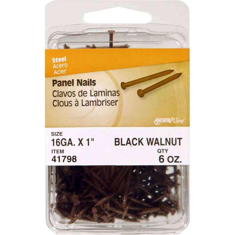 The Hillman Group 41798 Panel Nail, 1-Inch, Black Walnut