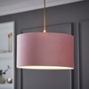 MiniSun MiniSun | Medium Modern Blush Pink Velvet Drum Light