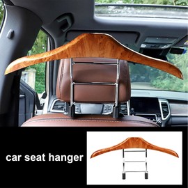Littryee Coche Ganchos reposacabezas para Auto Heavy Duty Soporte para Abrigos Adecuado para reposacabezas automóviles, Soporte para Trajes Ropa, Accesorios