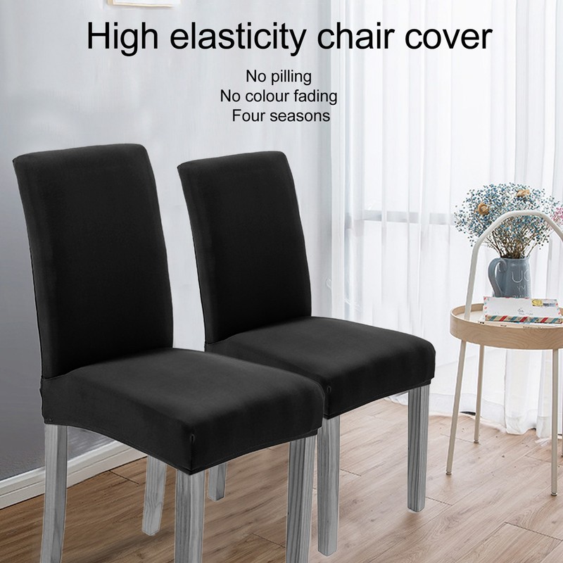 Elastic Stretch Chair Cover Waterproof Plain Color Universal Chair Seat