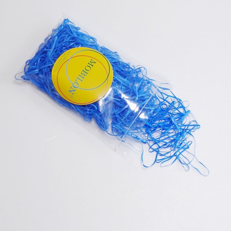 モビロンバンド 折径80mm 青 50g(約250本）入り