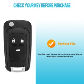 luwiscook Car Key Cover with Keychain Lanyard, 2 3 Buttons Smart Soft TPU Key Fob Protection Case Compatible with Vauxhall Opel Astra Insignia Vectra Zafira for Cruze Captiva