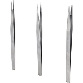 BRILLIANT TOOLS BT067905 Tweezers Set of 3 [Powered by KS Tools]