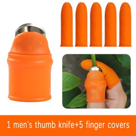 2 Sets Finger Picker, Thumb Protector Gardening Separator, Nail Protector for Garden Fruit Plant Pepper Picking Tool Picking Portable