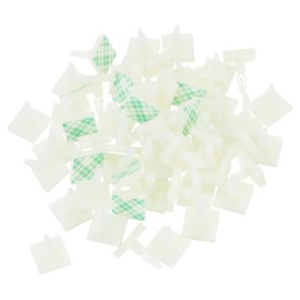 MECCANIXITY 120 Pcs Adhesive PCB Spacer, Sticky Nylon Insulated Standoffs for PCB Board, Supporting Height 0.24", Fits PCB Hole Dia 3mm to 3.2mm, White