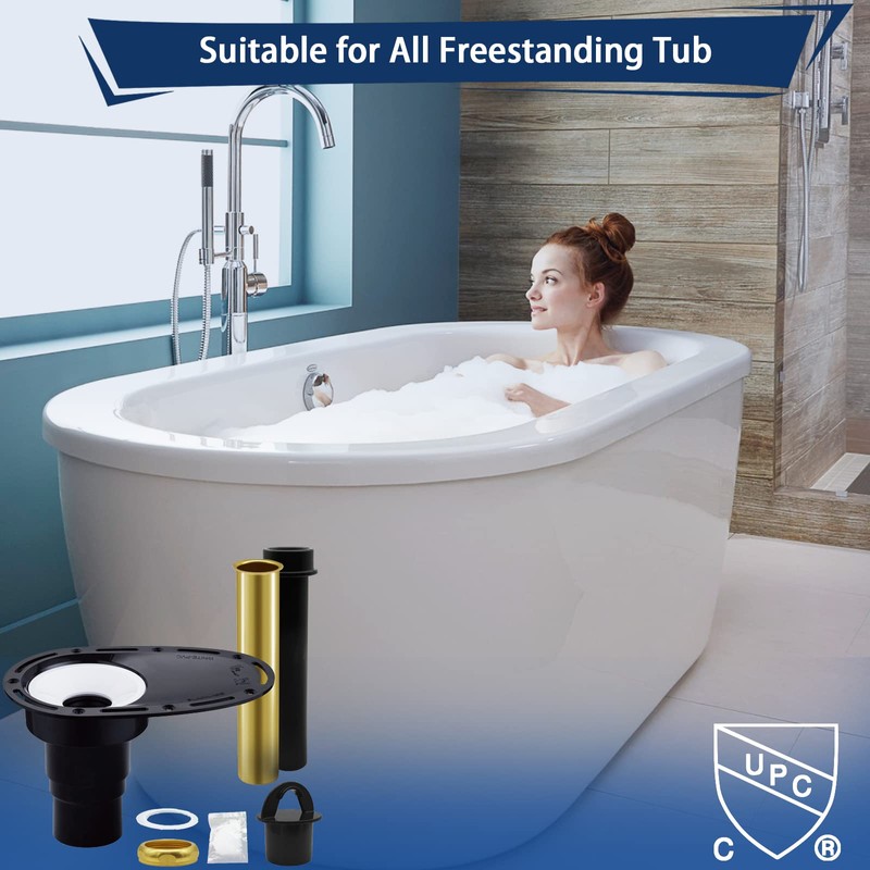 Upgrade Freestanding Tub Drain Rough-in Kit for Freestanding Bathtub, with