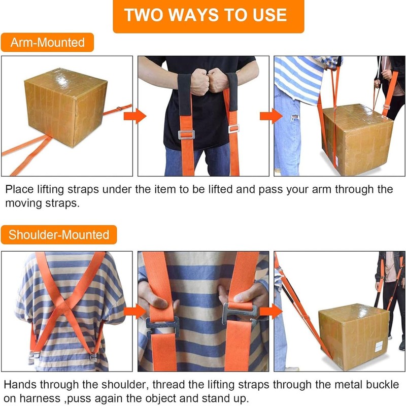 MEZOKUCEL Shoulder Dolly Moving Straps - Lifting Strap for 2