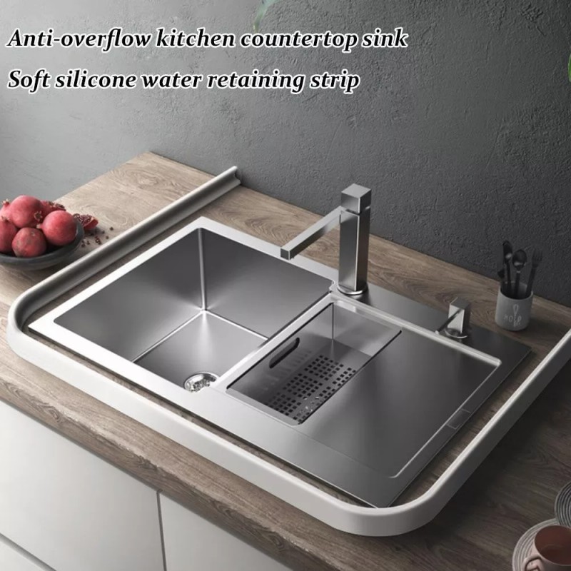 Estuchelandia 2m Tira Retención Agua Silicona Autoadhesivo Barrera Ducha