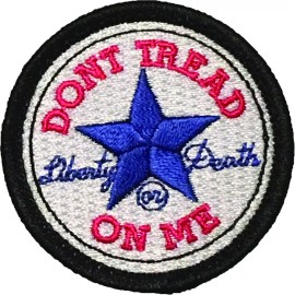 F-Bomb Morale Gear Don't Tread On Me - All Star - White - Embroidered Morale Patch