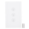 Smart Light Switch APP Control 3 Way Tempered Glass Panel