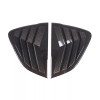 car-attention Carbon Look Rear Side Window Louver Shutter Cover Trim