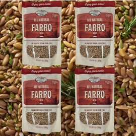 Grain On Farro Rice Emmer Wheat 2025 Ancient Grain Jihye Lee Gray On 280g 4pcs / 그레인온 파로 쌀 엠머 밀 2025년산 고대곡물 이지혜 그레이온 280g 4개