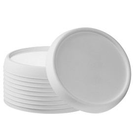 Reusable Fresh Lid for 500 g Yoghurt Cups (Pack of 10), Reusable Lids - Diameter 9.5 cm