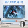 Duttek Cable adaptador Ethernet de 90 grados, cable Ethernet Cat