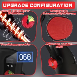 Thigh Trainer, 5 to 35 kg Pelvic Floor Trainer, Multifunctional Leg Trainer with Intelligent Counting, Home Pelvic Floor Trainer for Women and Men, Hip Training, Arm Training, Leg Press