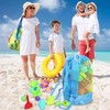 Drawstring Beach Toy Bag, 1Pc Portable Mesh Backpack Beach Tote,