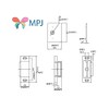 MPJ Single Magnetic Catches Brown/Antique Copper Retail Pack (2)