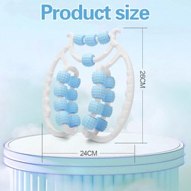 Yuragim Cellulite Massager, 20 Wheels Cellulite Roller, 2025 Massage Roller Legs Arm, Anti-Cellulite Massager Legs, Massage Roller for Thin Slimming, Leg, Foot, Arm Massage (Blue)