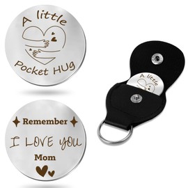 Ekrecion Mom Day Gifts, Mother Gifts, Pocket Hug Token, Mom Birthday Gift, Birthday Gifts for Mom, Mother Gift Ideas, Mom Gifts from Daughter Son for Birthday Moms Day Christmas