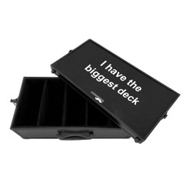 The Biggest Deck Cards Case XL. Playing Card Case Holder for Cards Against Humanity, Magic MTG, Trading Cards and more! Fits Main Game and All Expansions. Includes 8 free card dividers!