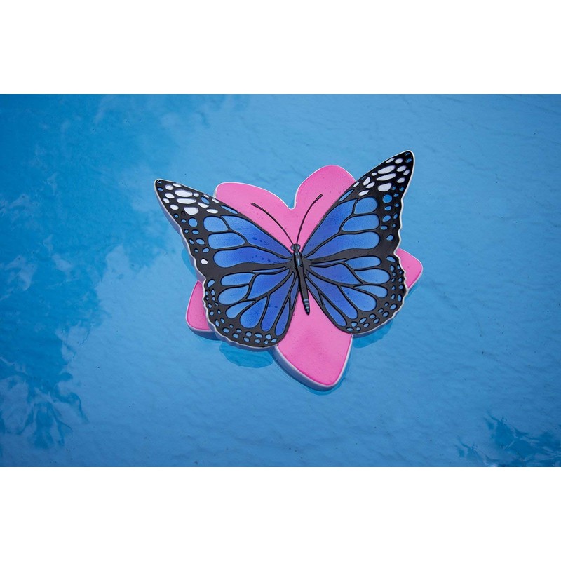 Poolmaster Chlorine Dispenser for Swimming Pools and Spas, Blue Butterfly