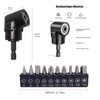 11-Piece Angle Screwdriver Set, 105° Angle Screwdriver for Cordless Screwdriver,