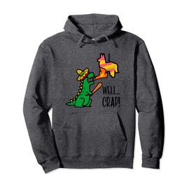 Dinosaur Dino T Rex Piñata Sombrero Fiesta Pullover Hoodie