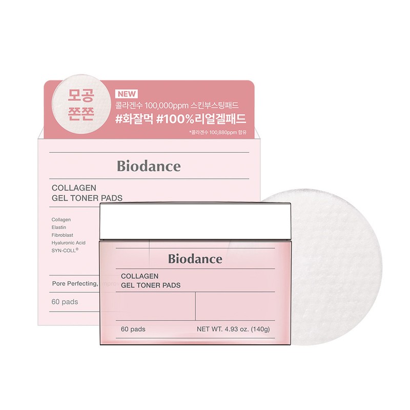 BIODANCE Bio Collagen Gel Toner Pads 60P - Collagen Gel