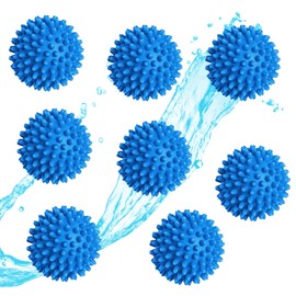 Set 8 Pelota Bola Anti Enrredo Ropa Lavanderia Limpieza Cuidado Tela Prendas Lisas Sin Arrugas Mejor Limpieza Remplaza Suavizante Bolas de Secado Reutilizables