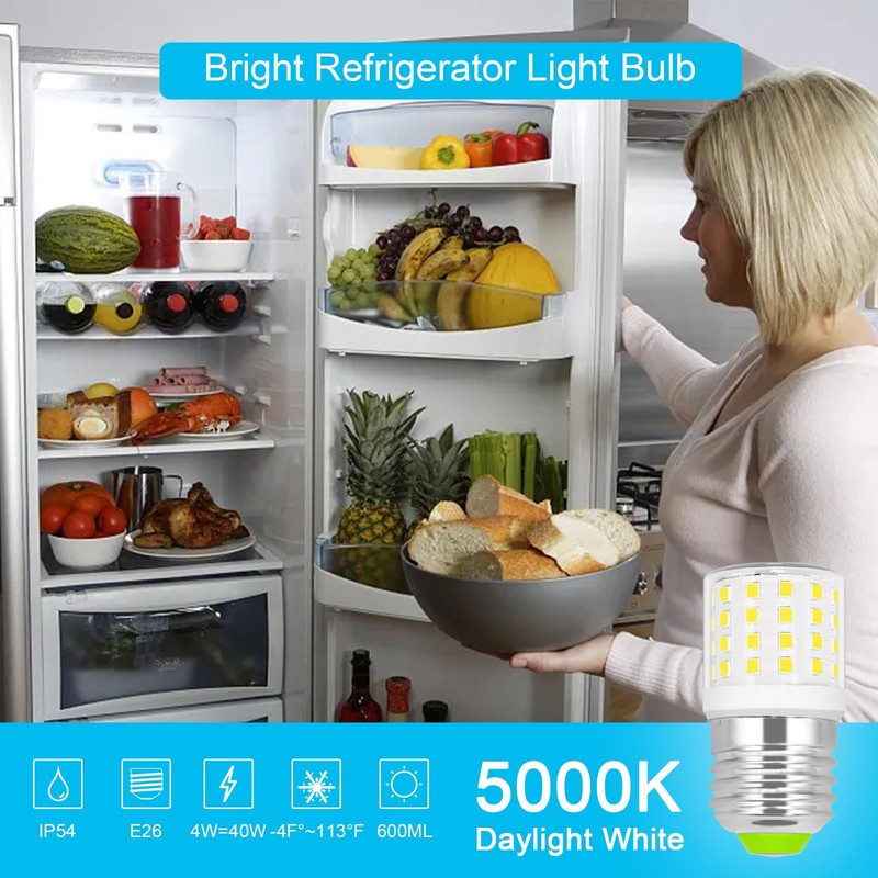 BROLSKUN KEI D34L Refrigerator Bulb Replacement AC100-265V 3.5W Refrigerator Bulb