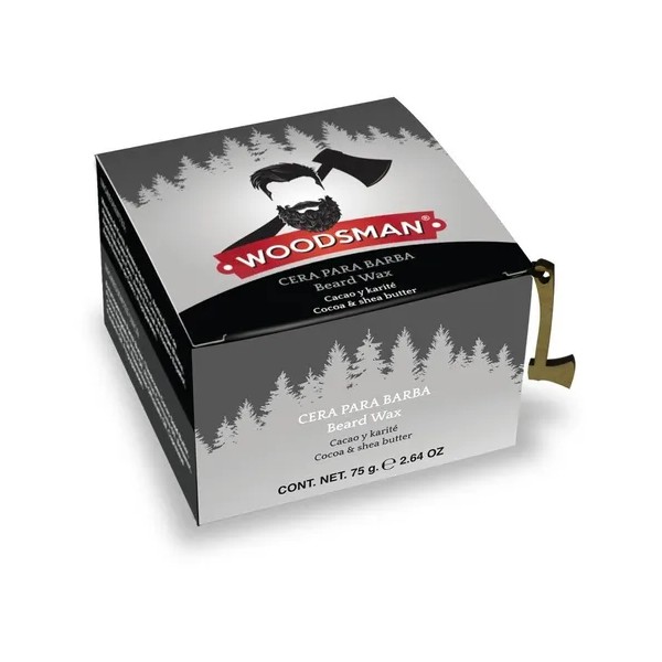 Cera Sólida Woodsman Sin Fijación, Nutre Barba Y Bigote