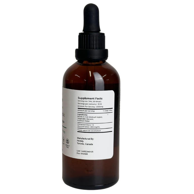 Herbity Herbity Burdock Root Tincture C Alcohol-Free Herbal Extract for