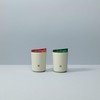 Wiederverwendbare, doppelwandige Edelstahl-Kaffeetasse, Reisebecher, spritzwassergeschützter Deckel, BPA-frei, Cappuccino-Latte flache weiße