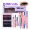 Pestañas Extensions Kit 280 Piezas 5060d Curvación D 9-16 Mm