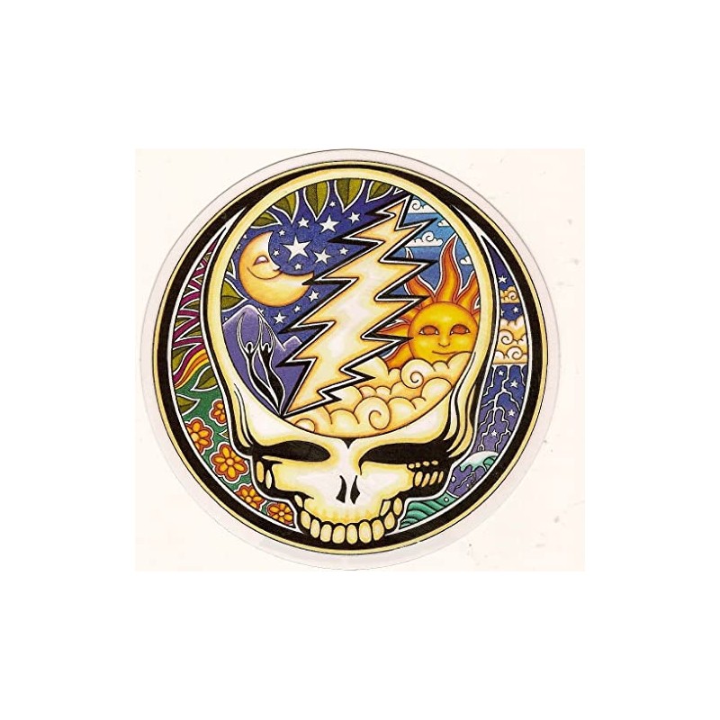 Dead Night and Day Steal Your FACE Bumper Sticker Helmet