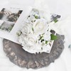 DIYDOFUN Wedding Bouquet for Bride - Premade Simple Artificial Roses