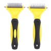 Pet Dematting Comb Stainless Steel Effective Ergonomic Pet Deshedding Tool