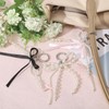 GLOBLELAND 1 Piece Bow Beads Key Ring Beads Key Ring