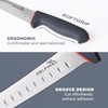 DELFINA Curved Breaking Knife 10 inch W/Sheath & SoftGrip Handle,