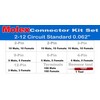 287pcs MOLEX 2-12 Pin, Standard .062" 5.0A Connector Kit 18-24
